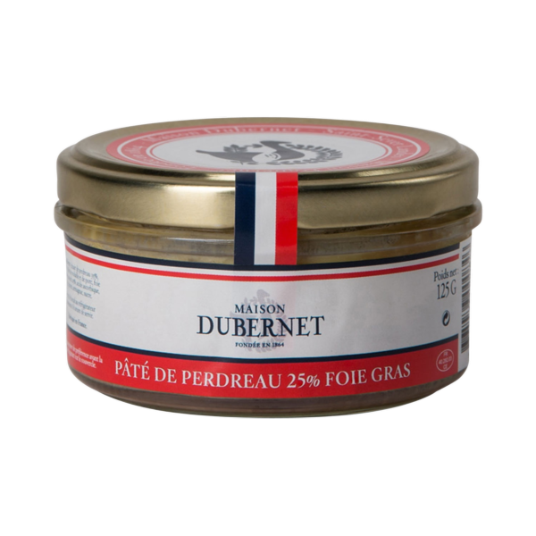 Pâté de perdreau au foie-gras de canard - Maison DUBERNET
